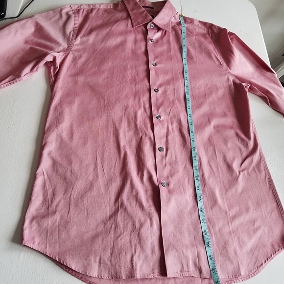 Paul Smith London  Dress  Shirt Size 17.5 44 100% cotton Pink Slim Fit - Picture 4 of 11